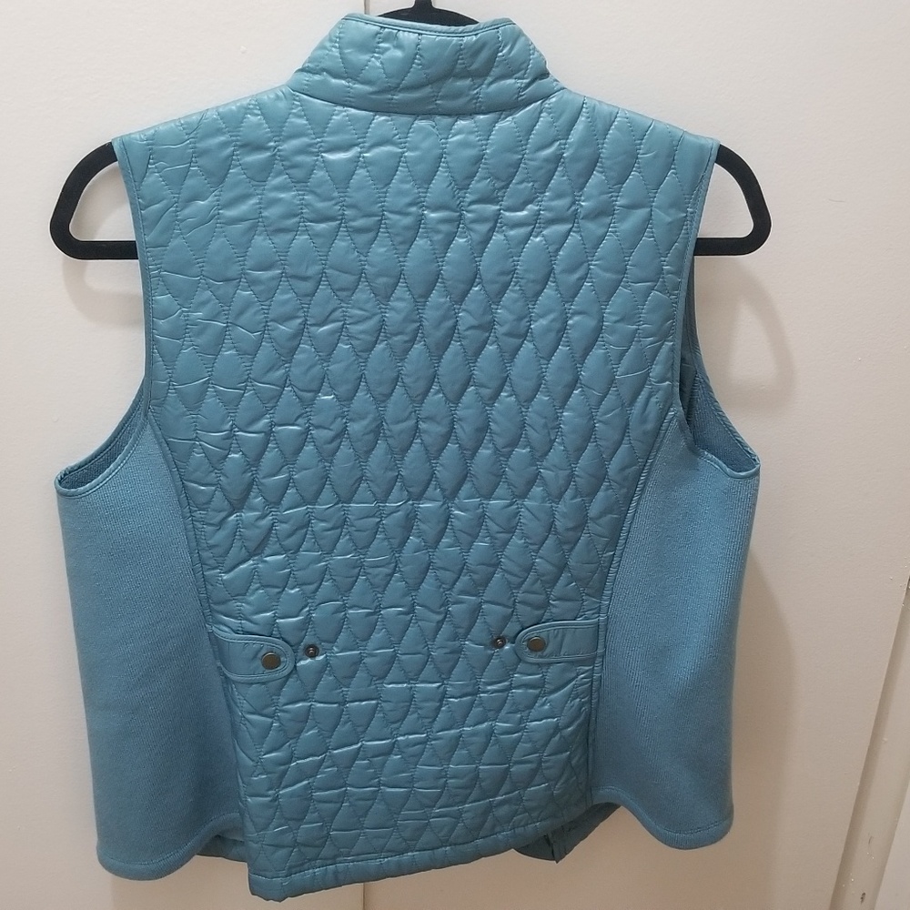 Talbot's Blue Vest - Picture 2 of 4